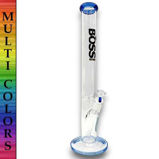 18" Boss Glass Straight Tube Bong