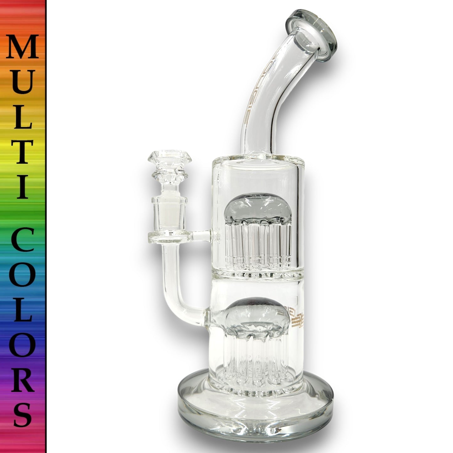 11" Bougie Double Tree Percolator Bong