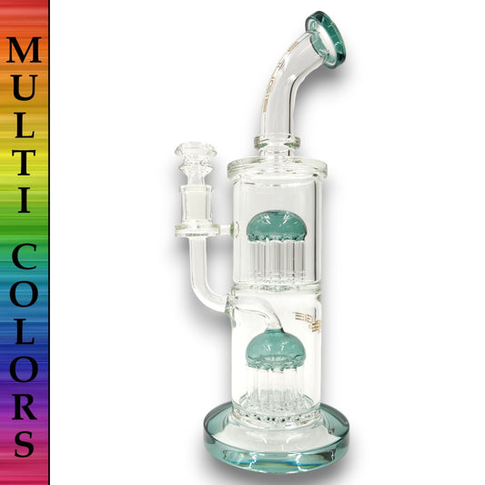 12" Bougie Dual Tree Percolator Bong