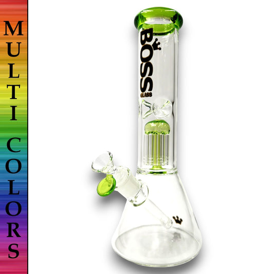 Boss Glass 12" Tree Perc Beaker Bong