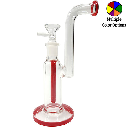 8" Color Long Neck Bubbler Bong