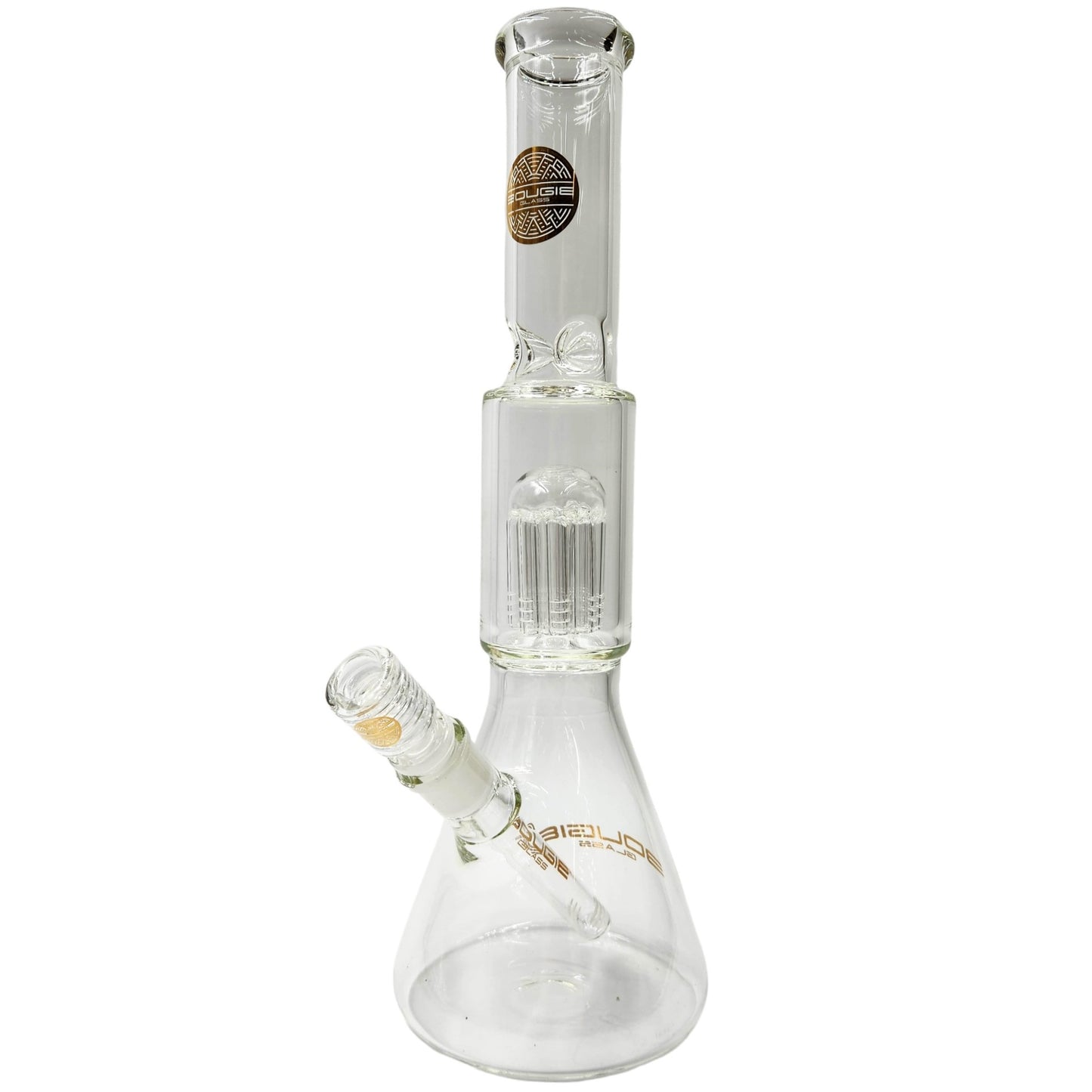 15" Bougie Glass Tree Perc Beaker Tube Bong