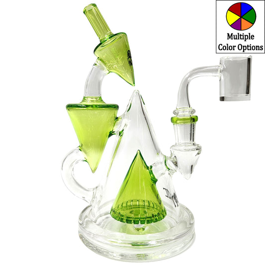 8" Toxic Glass Volcano Unique Dab Rig