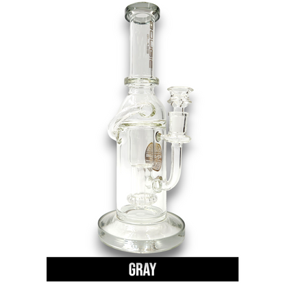 12" Bougie Glass Showerhead Perc Recycler Bong