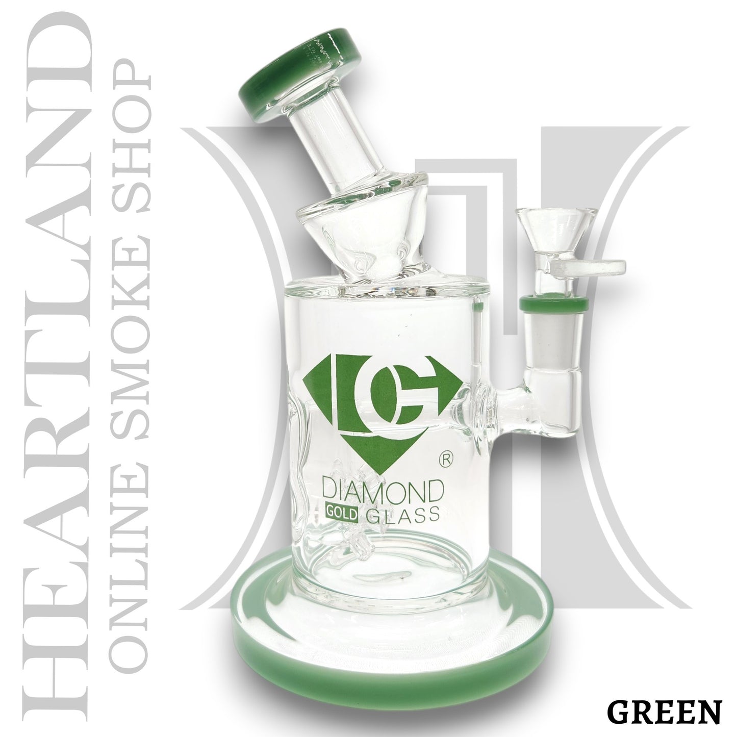 8" Diamond Glass Sprinkler Percolator Bong