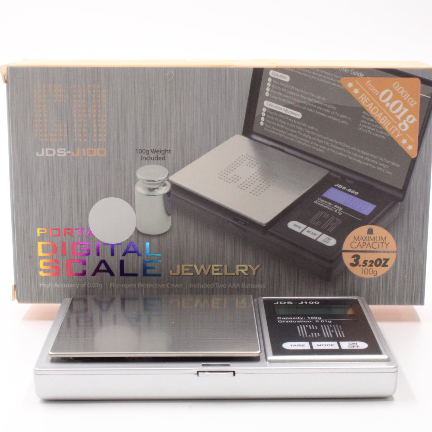 CR Digital Portable Scale 0.01g Accuracy 100g Max