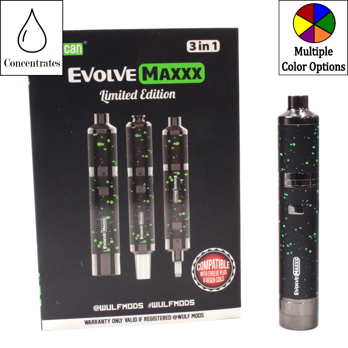 Yocan Evolve MAXXX 3 in 1 Dab Pen Nectar Collector Vaporizer