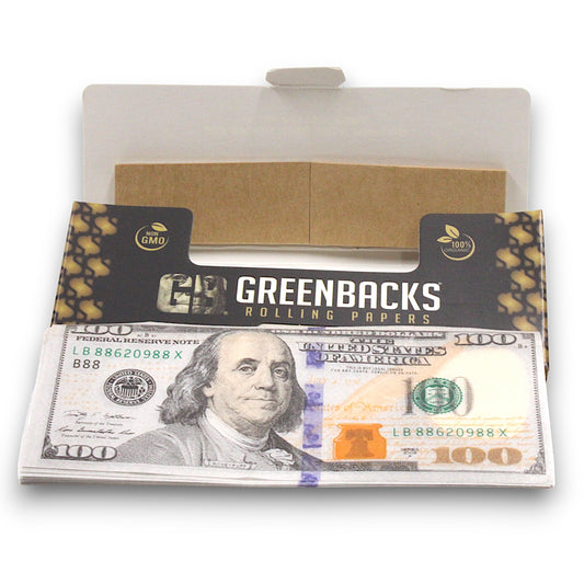 Green Backs King Size Rolling Papers and Tips