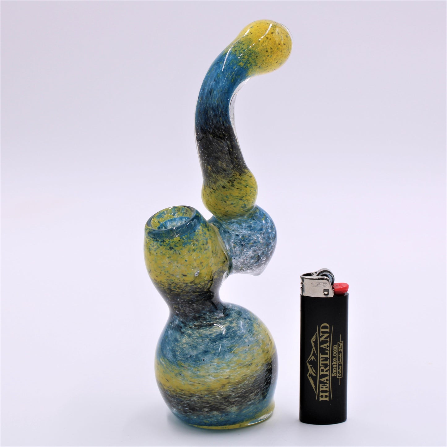 8" Splatter Colored Bubbler