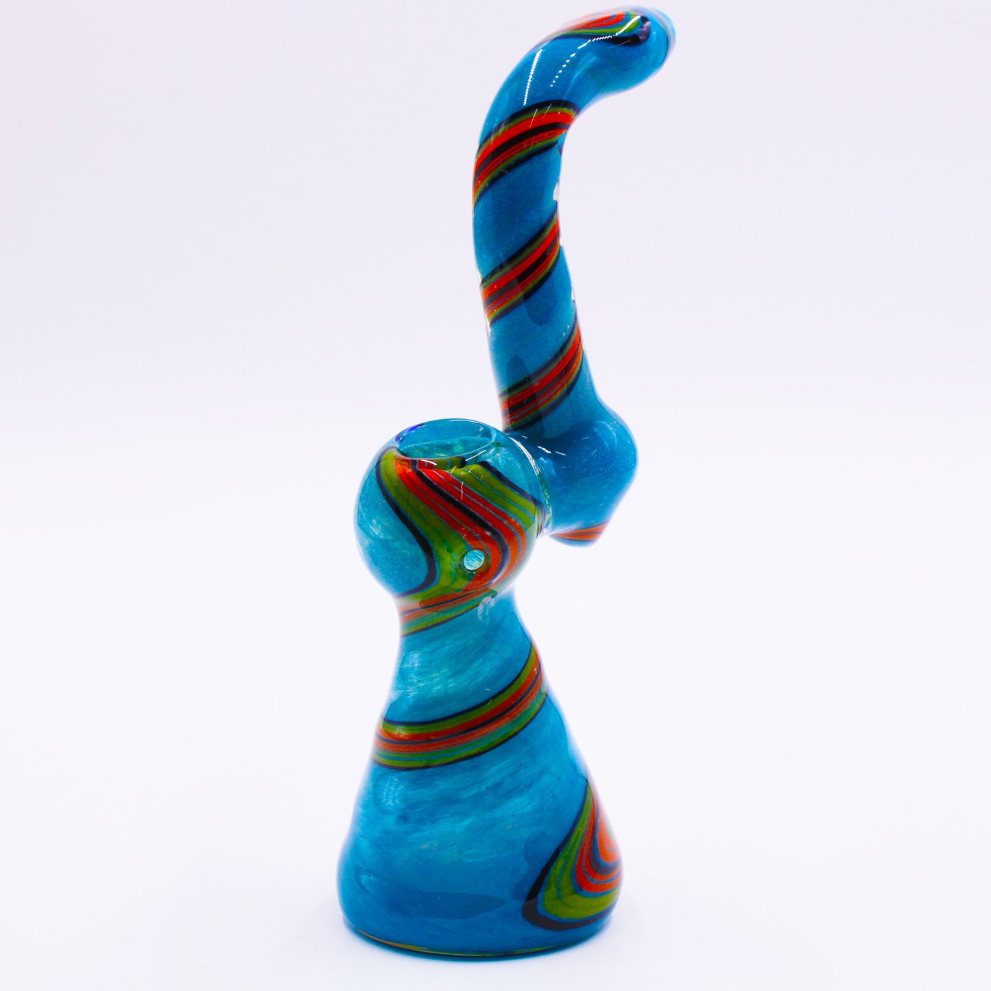 Smooth Color Swirl 9" Tall Bubbler