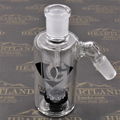 Diamond 4-1/2" Ash Catcher Circ Perc 14mm 45 Deg