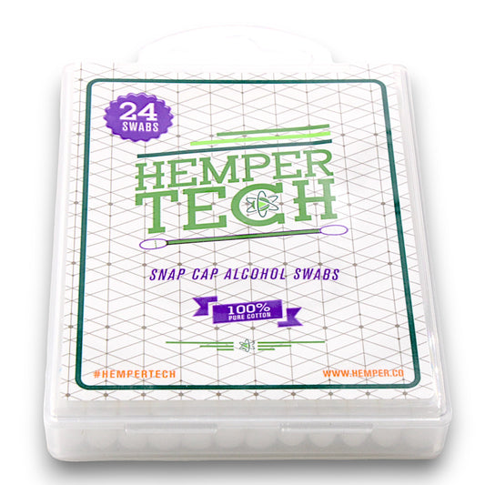 Alcohol Filled Cotton Swab 24 count by Hemper Tech