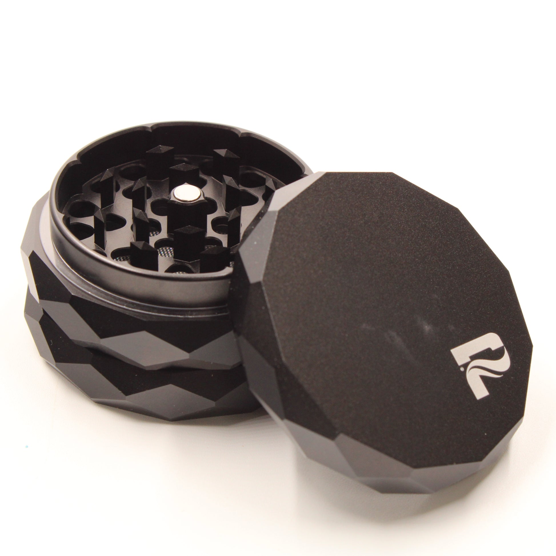 2-1/2" Pulsar Diamond Faced Aluminum 4 Piece Herb & Weed Grinder