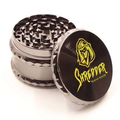 2-1/2" Shredder Diamond Grip Aluminum 4 Piece Herb & Weed Grinder