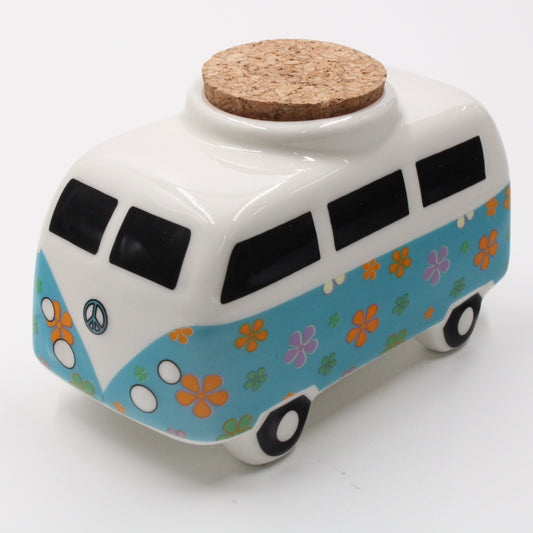 Ceramic Hippy Bus Stash Jar