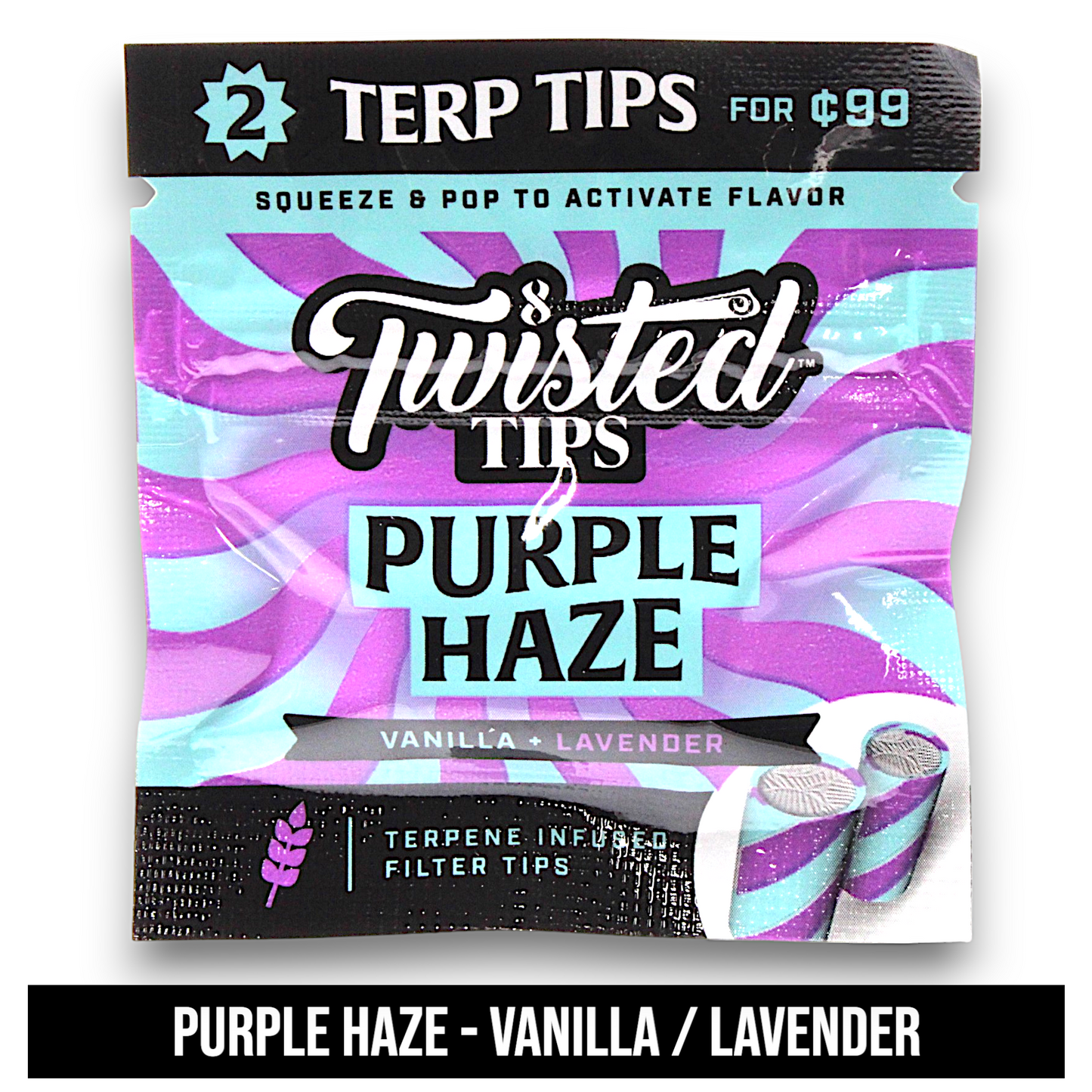 Twisted Tips Terp Flavored Rolling Paper Tips