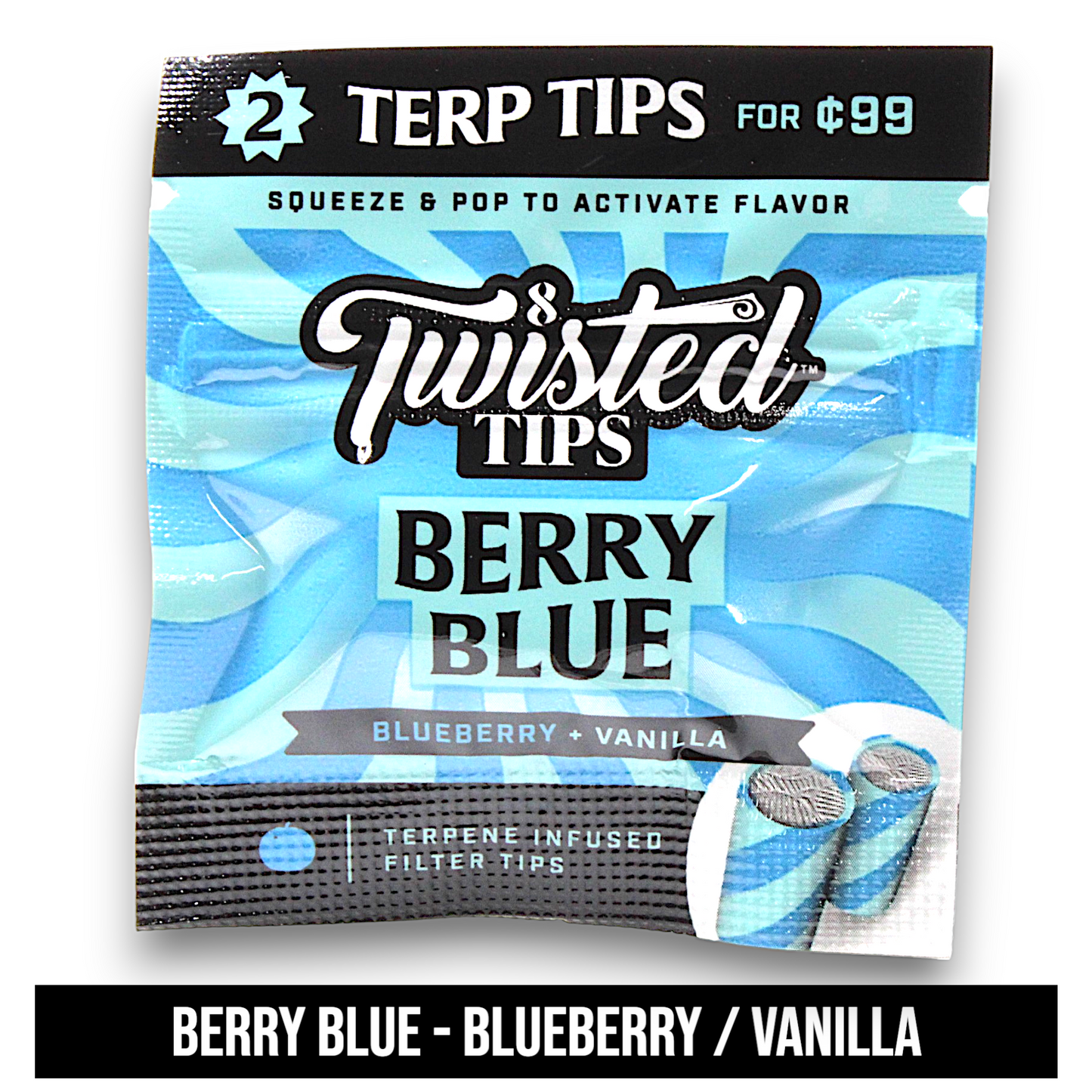 Twisted Tips Terp Flavored Rolling Paper Tips