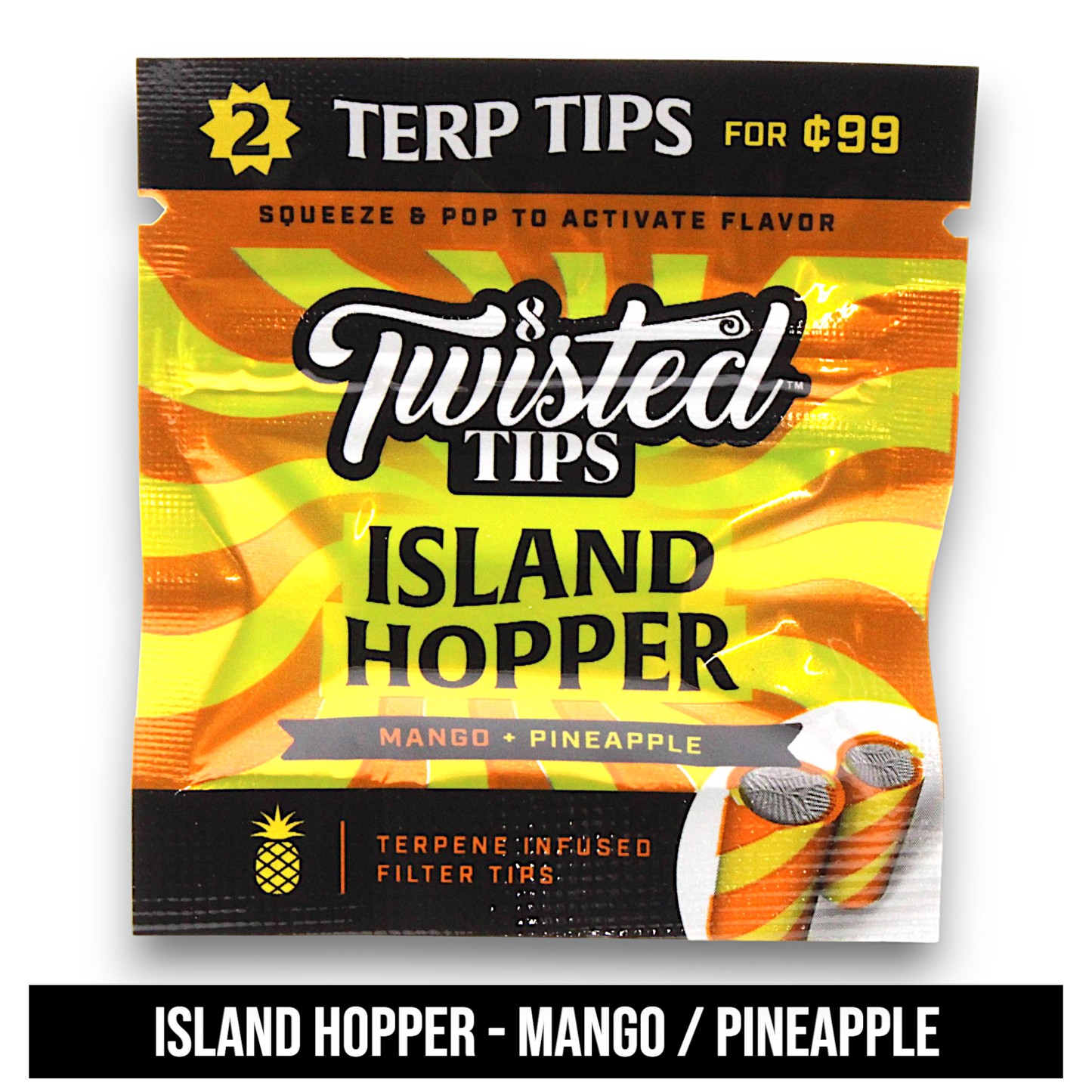 Twisted Tips Terp Flavored Rolling Paper Tips