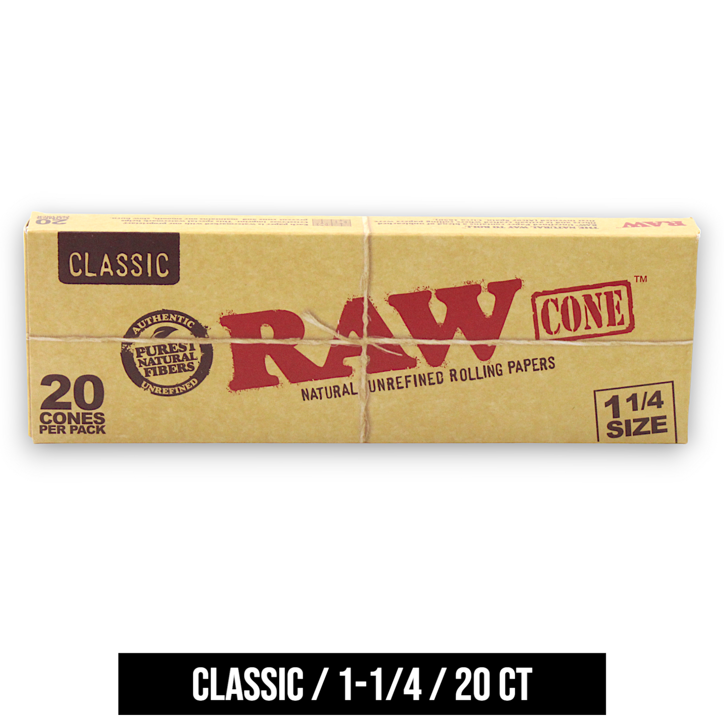 Raw Natural and Black Pre-Rolled Cones