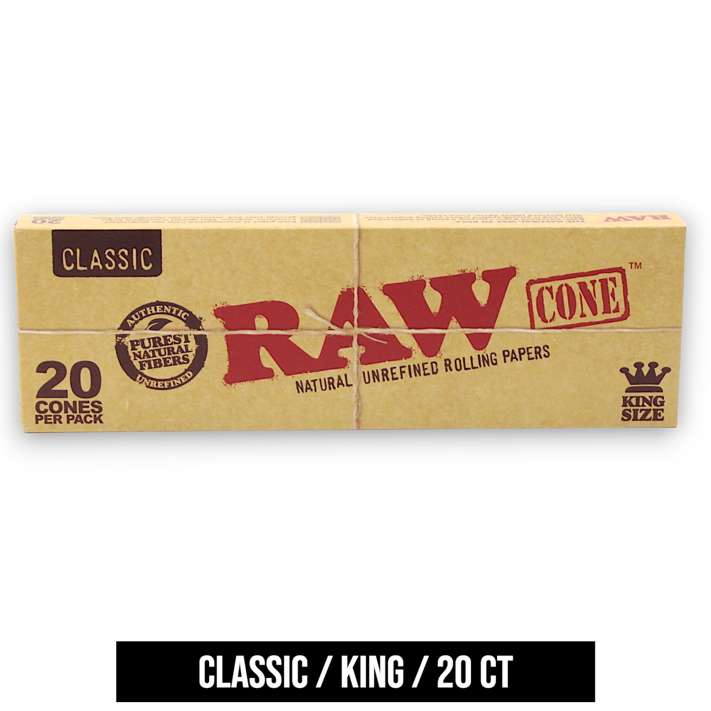 Raw Natural and Black Pre-Rolled Cones