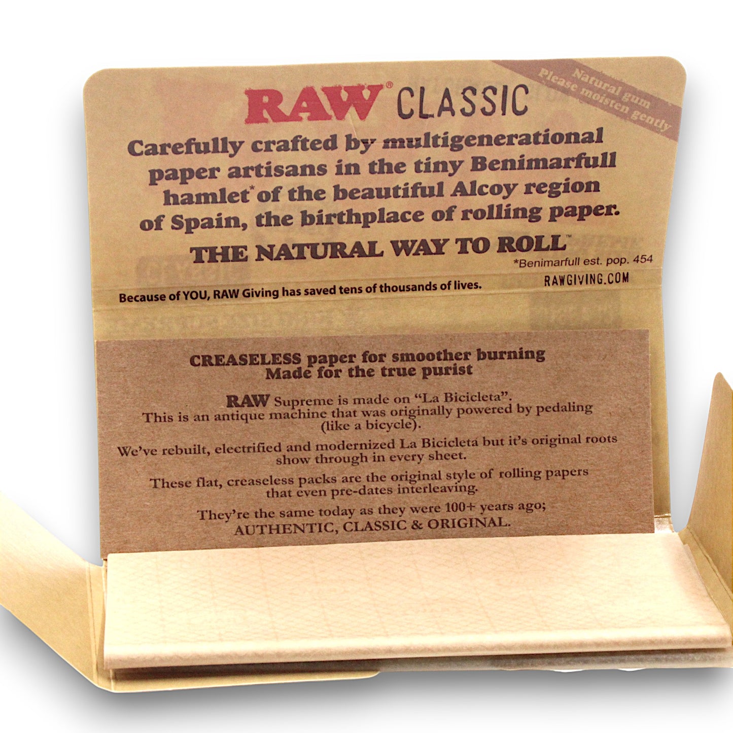 RAW Supreme Creaseless King Size Rolling Papers