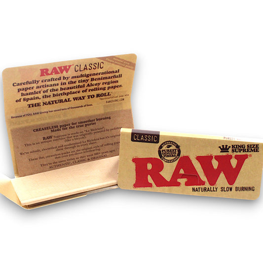 RAW Supreme Creaseless King Size Rolling Papers