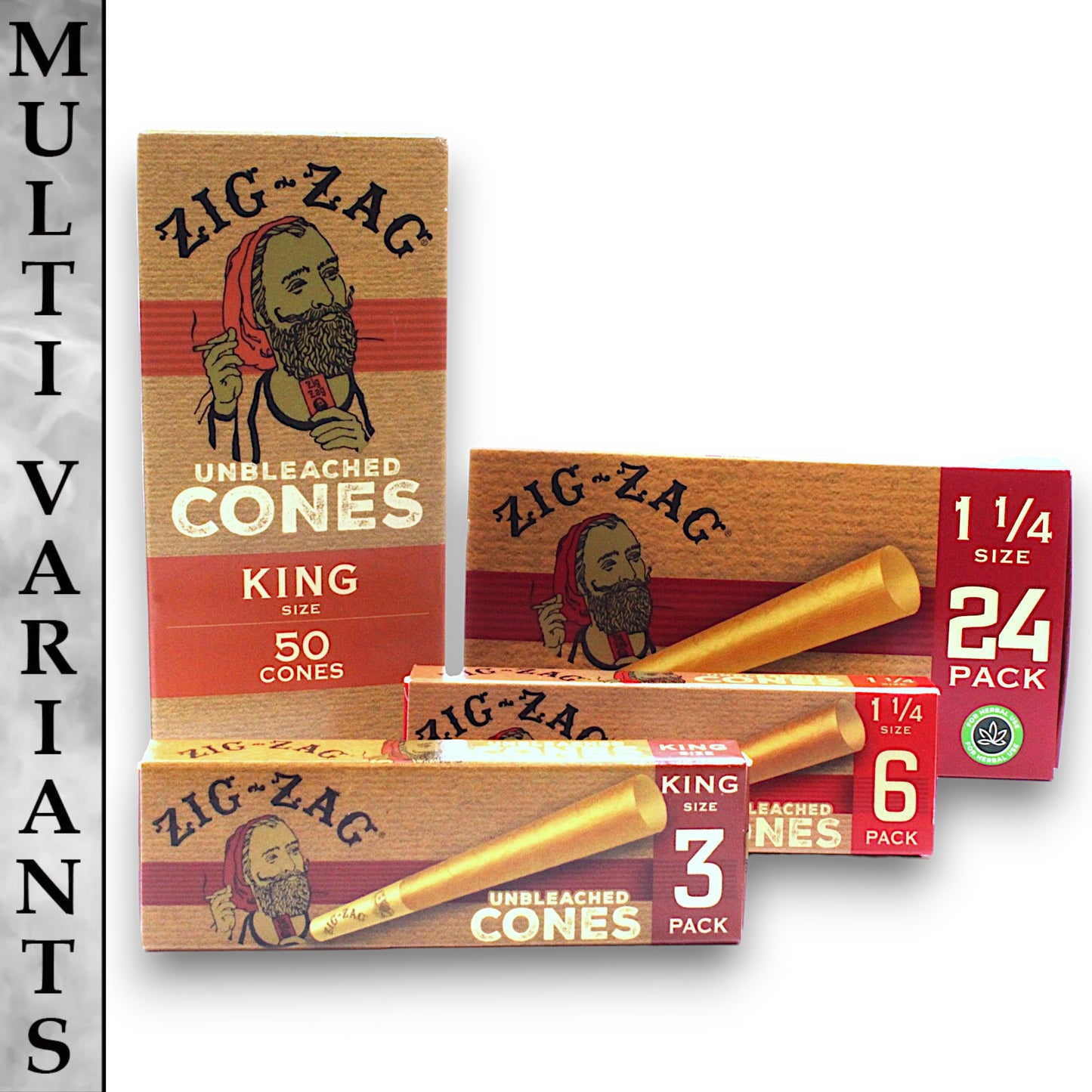 Zig Zag Unbleached Pre-Rolled Cones