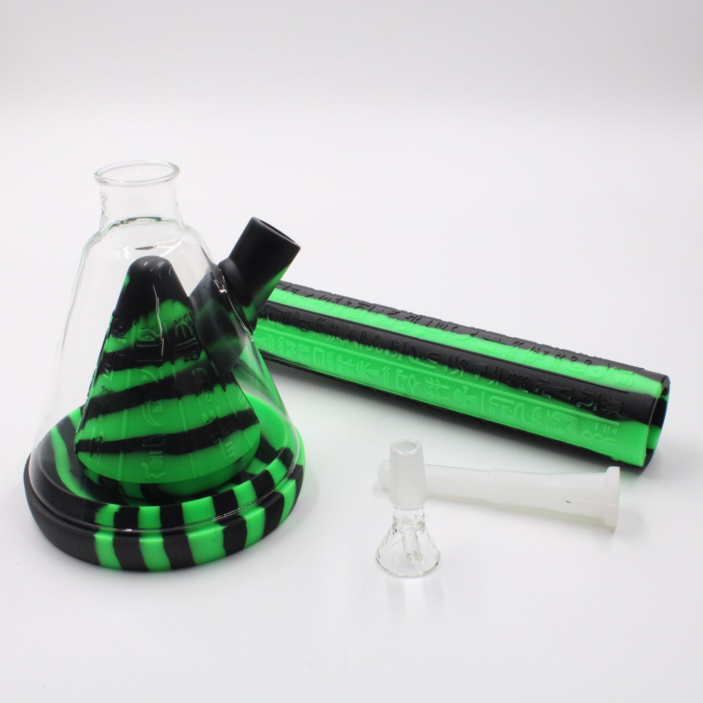 14" Silicone and Glass Volcano Bong