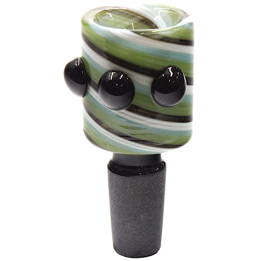 Color Swirl 14mm Male Bowl Head Slide