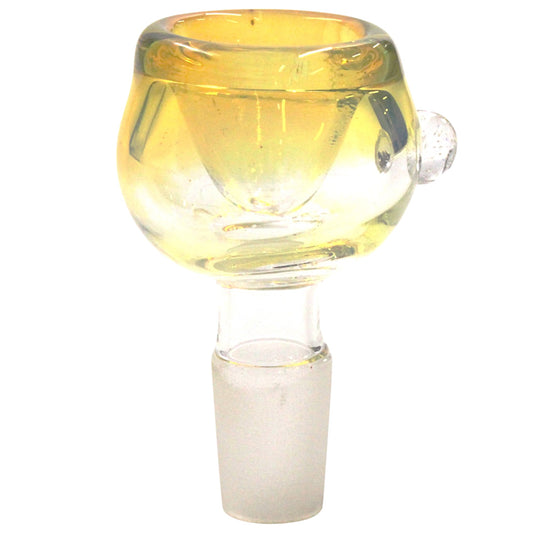 Glass 14mm Male Yellow Bubble Bowl Head