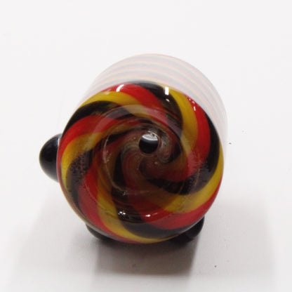 Barrel Color Swirl 14mm Male Bowl Head Slide