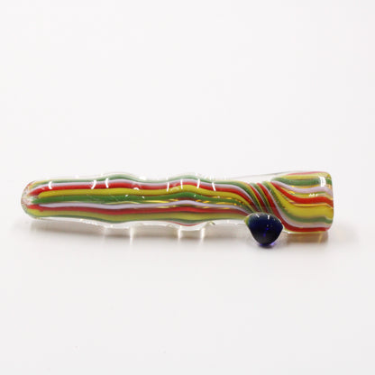 4" Color Striped Chillum