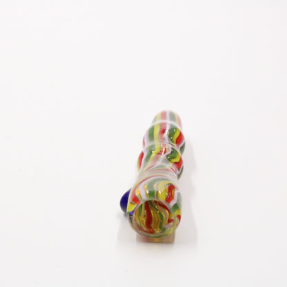 4" Color Striped Chillum