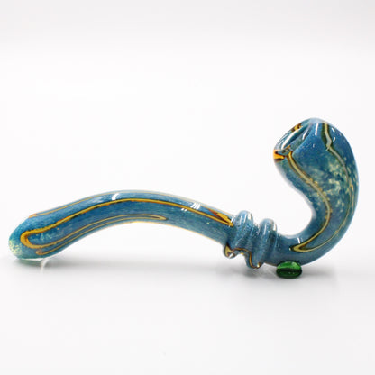 Long Blue Sherlock Hand Pipe