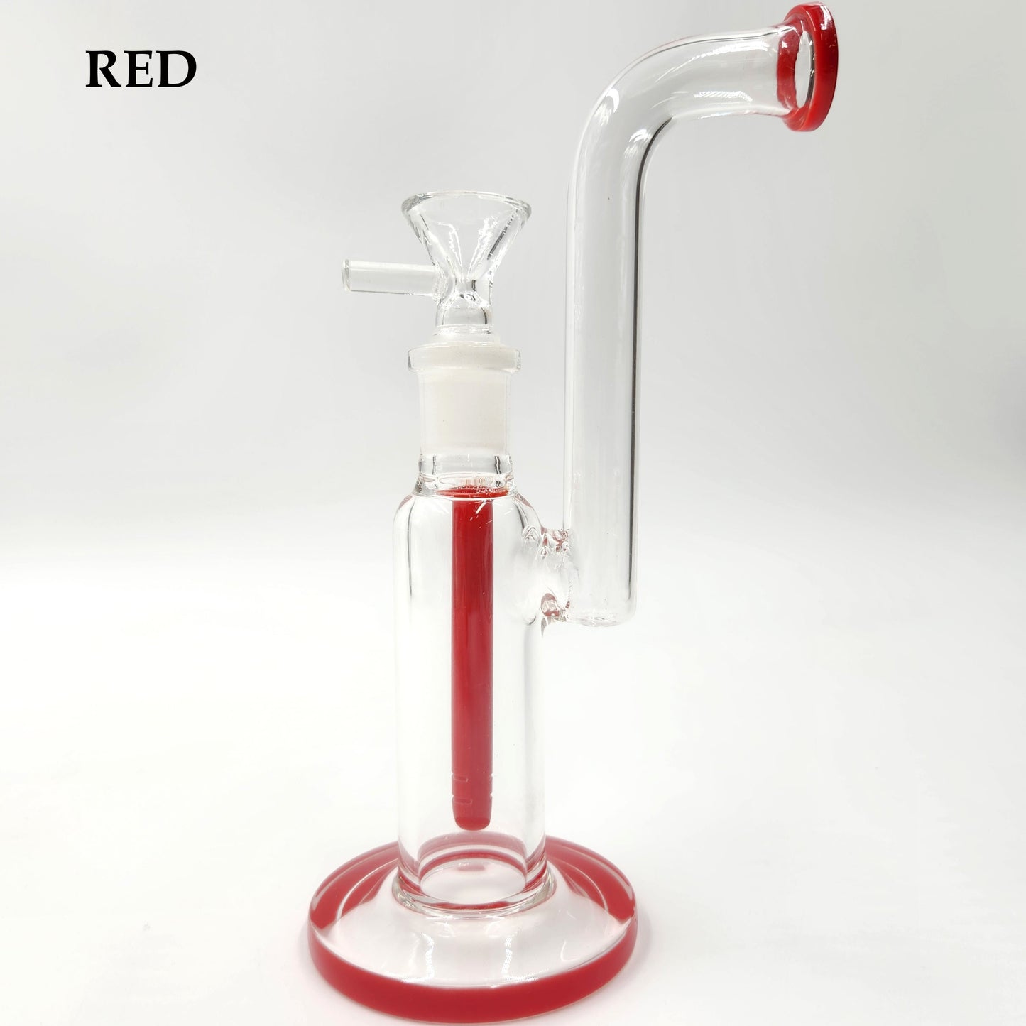 8" Color Long Neck Bubbler Bong