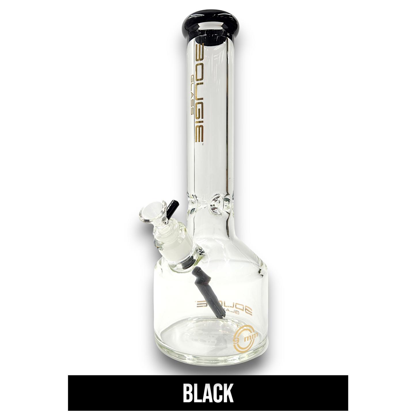 14" Bougie Glass 9mm Heavy Duty Beaker Bong