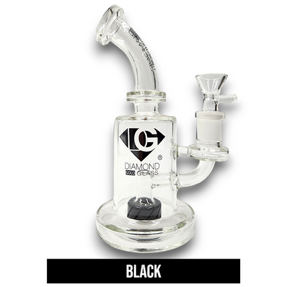 7" Diamond Glass Turbine Circ Perc Barrel Bong