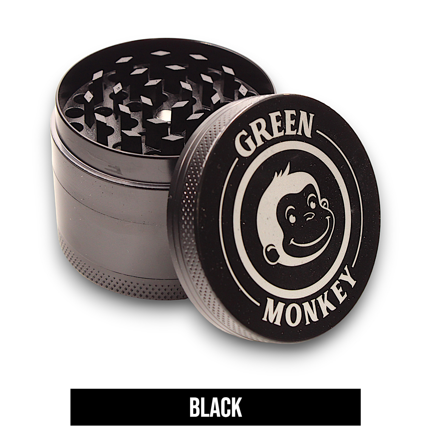 2-1/4" Green Monkey Capuchin Zinc 4 Piece Grinder