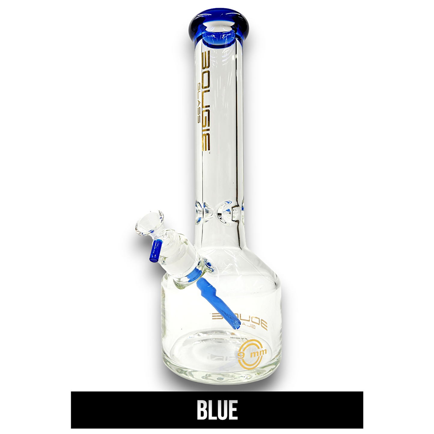 14" Bougie Glass 9mm Heavy Duty Beaker Bong