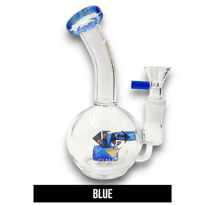 7" Diamond Bubbler Base Barrel Percolator Bubbler Bong