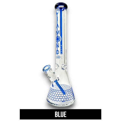 18" Diamond 9mm Heavy Duty Beaker Bong