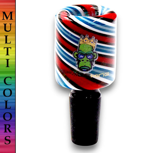 Space King Candy Stripe Bowl Head 14mm Male