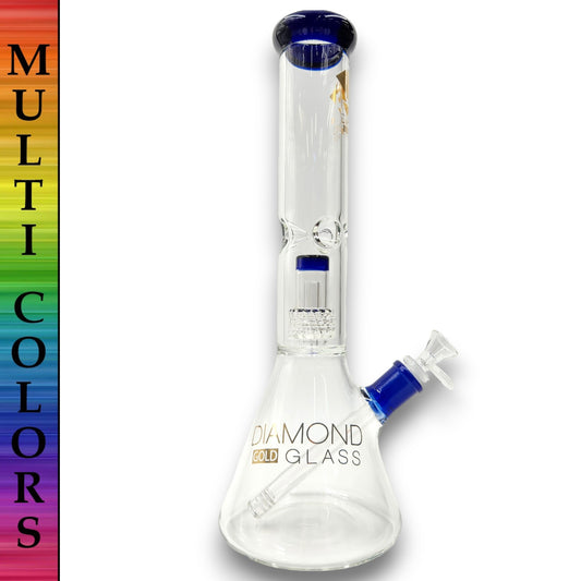 15" Diamond Matrix Showerhead Perc Beaker Bong