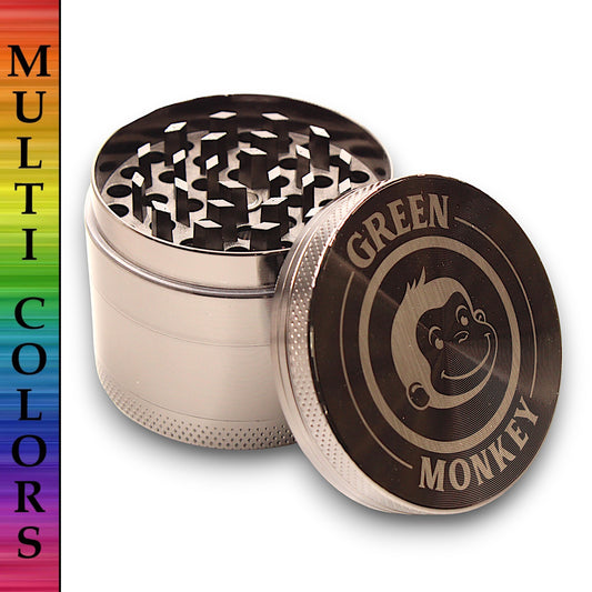 2-1/4" Green Monkey Capuchin Zinc 4 Piece Grinder