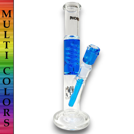 12" Phoenix Star Freezable Glycerin Straight Tube Bong
