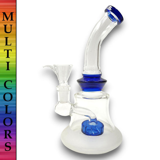 8" Opaque Base Circ Perc Bong