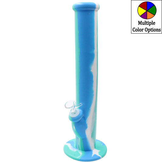 Silicone 14" Straight Tube Bong