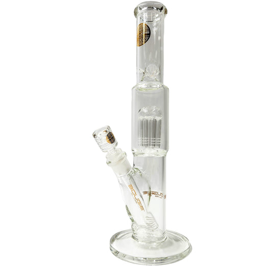 15" Bougie Glass Tree Perc Straight Tube Bong