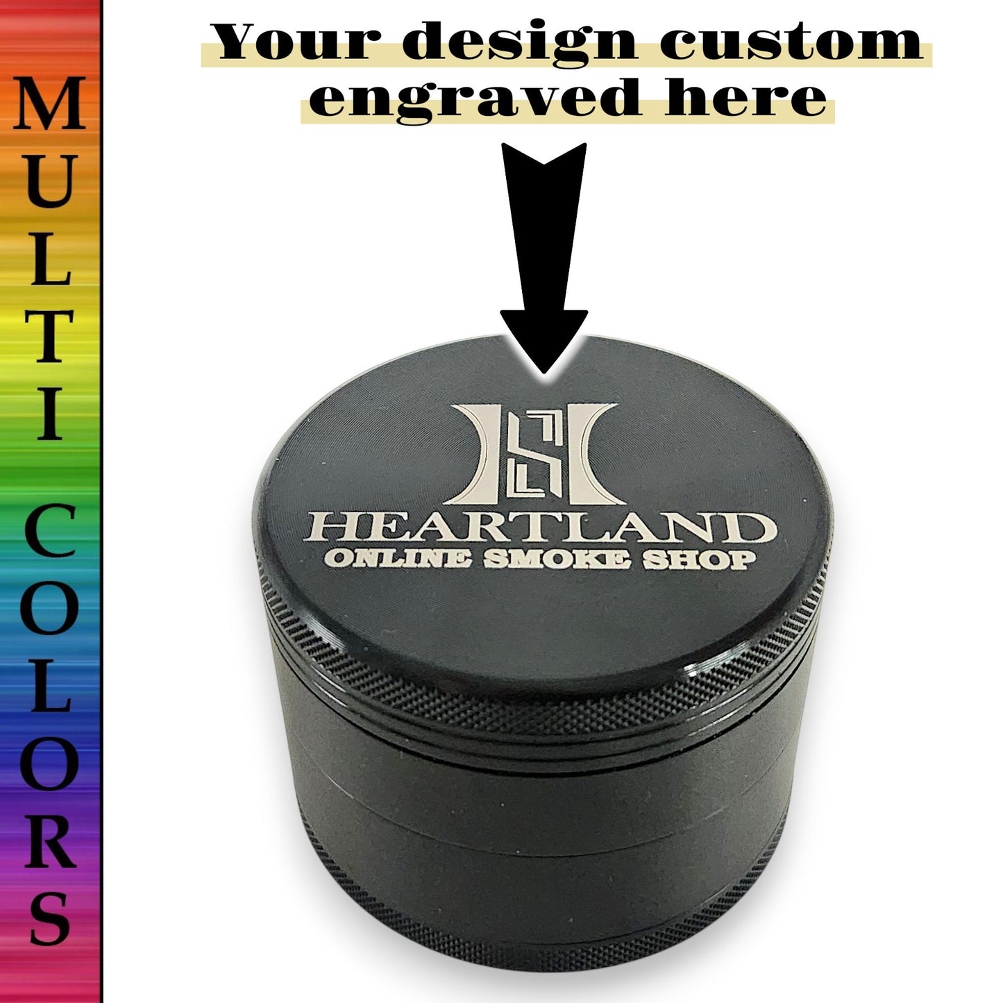 Custom Engraved 2.5" Aluminum Grinder