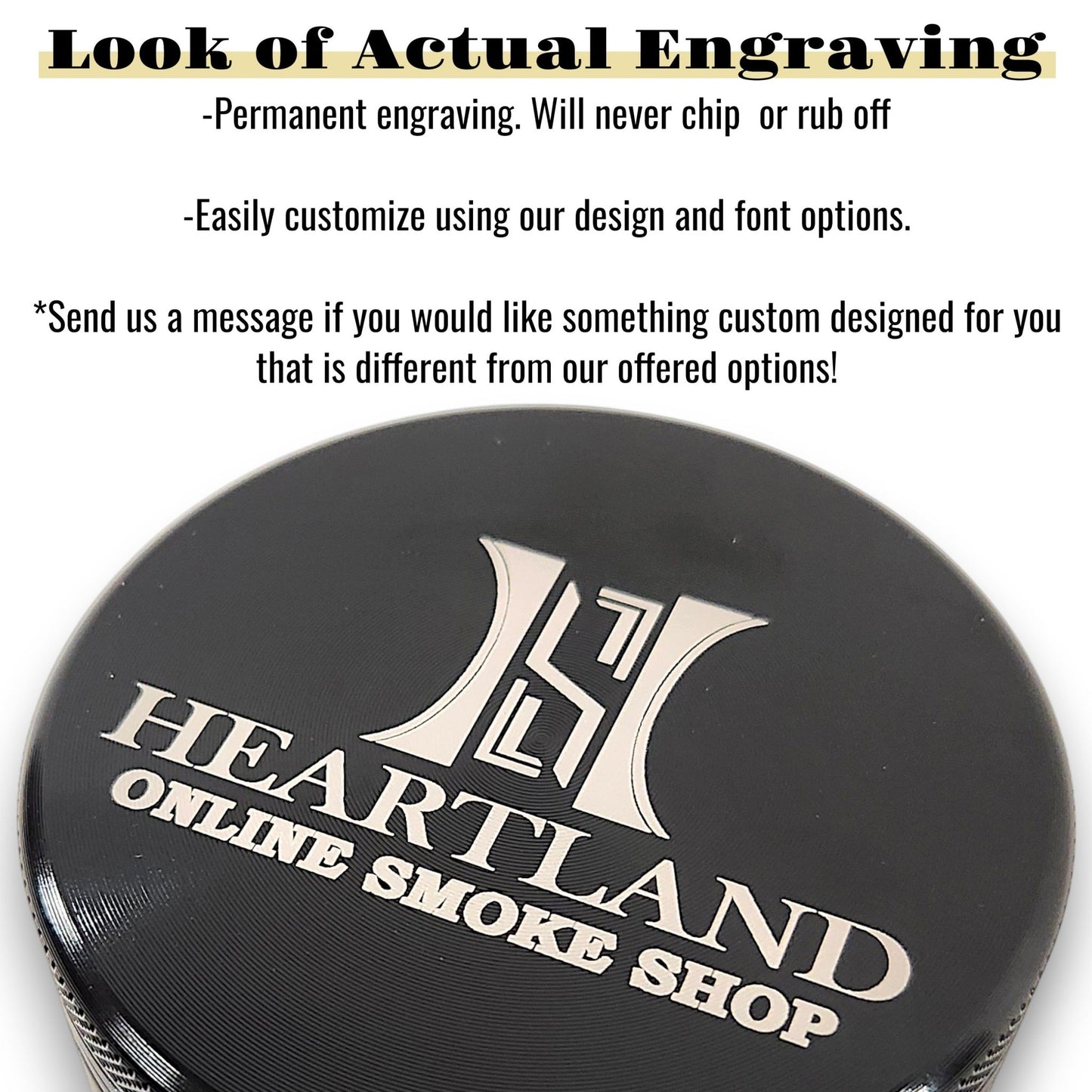 Custom Engraved 2.5" Aluminum Grinder